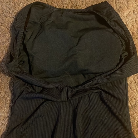 SHEIN ribbed black one piece swimsuit - Picture 7 of 8